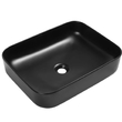 Раковина керамическая чёрная матовая (накладная) - Сантехника