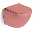 Унитаз подвесной, безободковый, система смыва Tornado (персиковый матовый) - Сантехника