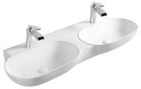 Раковина двойная, накладная/подвесная - Сантехника
