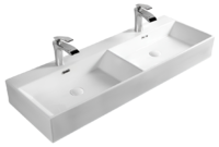 Раковина двойная, накладная/подвесная - Сантехника