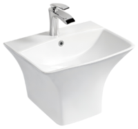 Раковина керамическая, подвесная с переливом - Сантехника