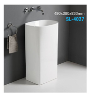 Раковина керамическая напольная (моноблок)  - Сантехника