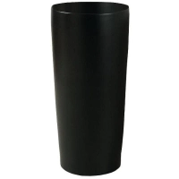 Раковина керамическая напольная (моноблок) чёрная матовая без отверстия под смеситель. - Сантехника