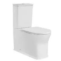 Унитаз напольный безободковый,система смыва Tornado (сиденье микролифт) Арматура R&T - Сантехника