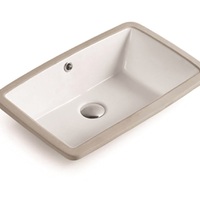 Раковина керамическая (встраиваемая снизу)  - Сантехника