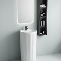 Раковина керамическая напольная (моноблок)  - Сантехника