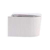 Унитаз подвесной,безободковый, система смыва Tornado (сиденье микролифт) - Сантехника