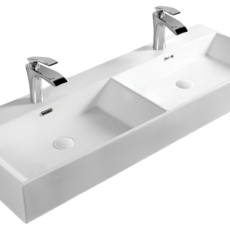 Раковина двойная, накладная/подвесная - Сантехника