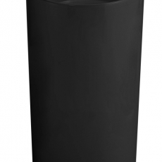 Раковина керамическая напольная (моноблок) чёрная матовая без отверстия под смеситель. - Сантехника