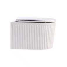 Унитаз подвесной,безободковый, система смыва Tornado (сиденье микролифт) - Сантехника