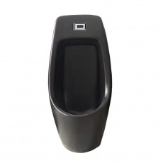 Писсуар настенный чёрный матовый (с функцией электронного смыва)  - Сантехника