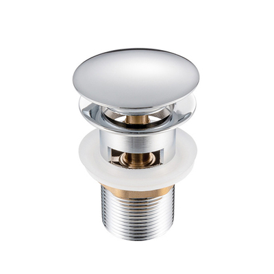 Донный клапан с   переливом хром - Сантехника