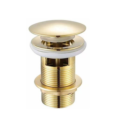 Донный клапан с переливом (золото) - Сантехника