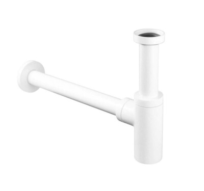 Сифон для раковины  (белый матовый) - Сантехника