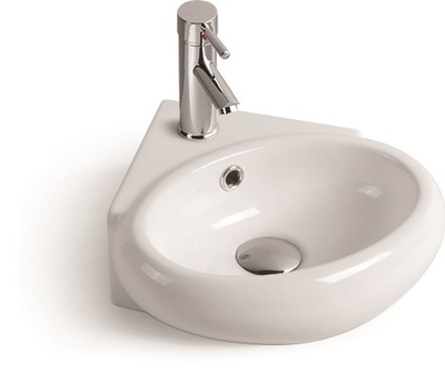 Раковина керамическая (угловая, подвесная) - Сантехника