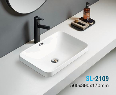 Раковина керамическая (врезная сверху)  - Сантехника