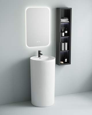 Раковина керамическая напольная (моноблок)  - Сантехника