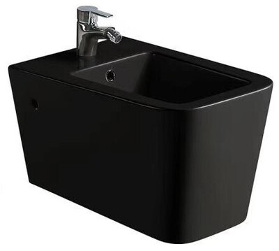 Биде подвесное,      черное матовое - Сантехника